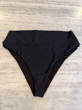 Beach Riot Highway Bikini Bottoms in Shadow Shimmer, Size L